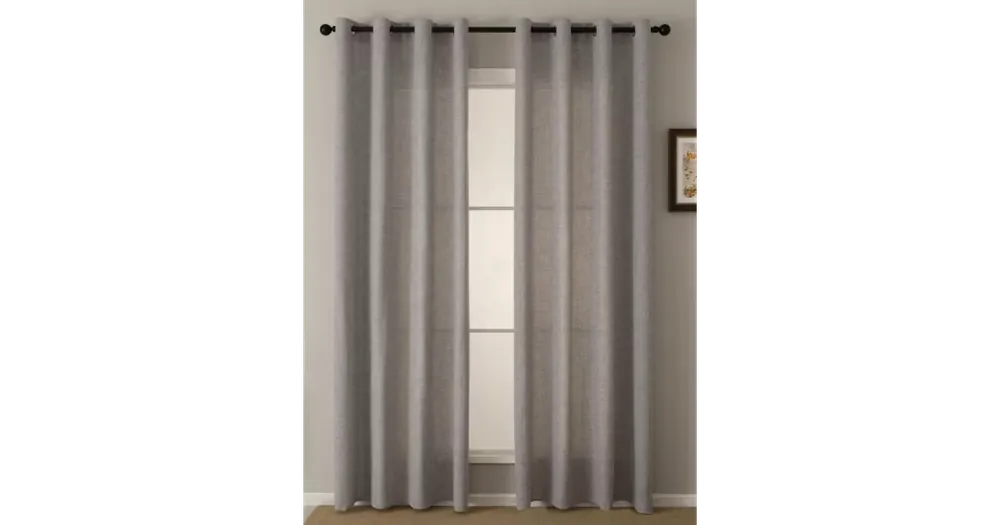 Horká Nabídka Závěsy Zara šedá – 140 × 180 cm (2 ks)