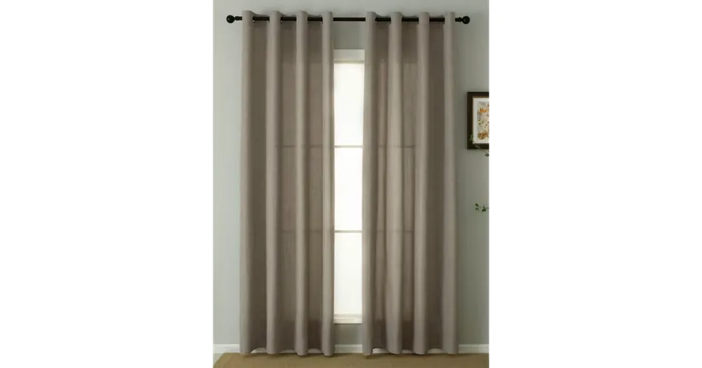 Závěsy Zara šedohnědá – 140 × 160 cm (2 ks) Nejlepší Cena