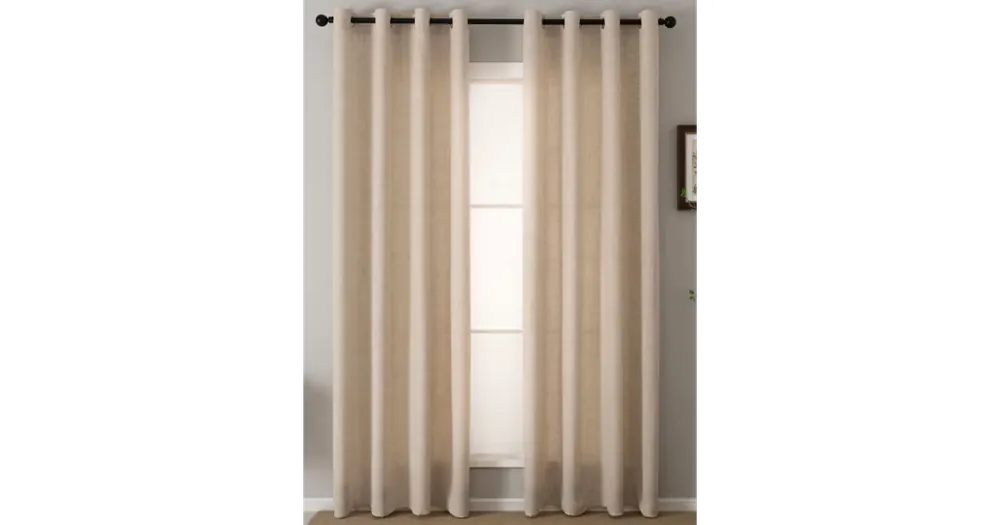 Závěsy Zara světle béžová – 140 × 250 cm (2 ks) Horká Nabídka
