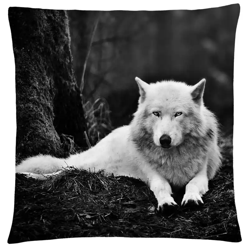 Nová Kolekce Polštář s vlkem 33 Mybesthome 40x40 cm
