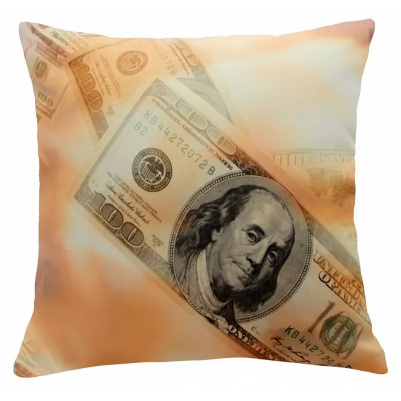 Víkendová Akce Polštář DOLLAR 40x40 cm fototisk motiv dolaru MyBestHome