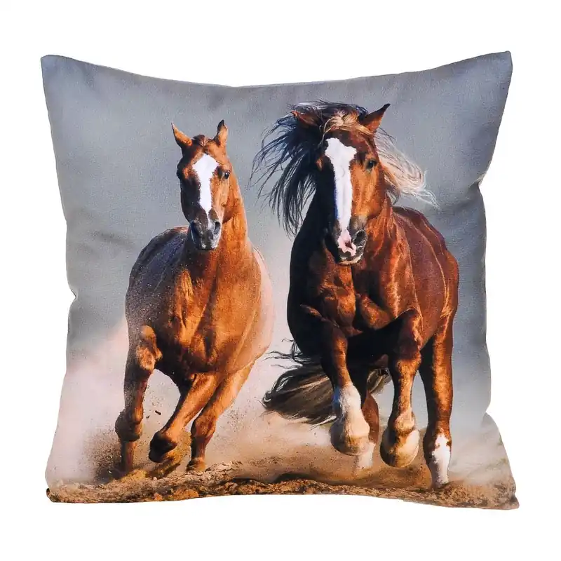 Rychlé Dodání Polštář s motivem koně 26 Mybesthome 40x40 cm