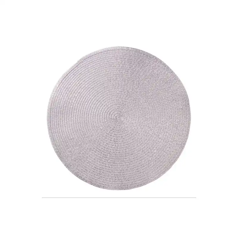 Omezená Nabídka Prostírání kulaté GLITTER stříbrná Ø 38 cm Mybesthome
