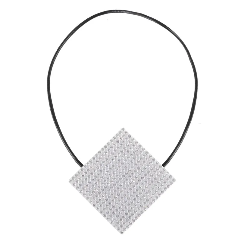 Must-Have Dekorační ozdobná spona na záclony a závěsy s magnetem JIRMA, bílá, 6x6 cm Mybesthome