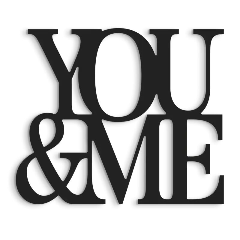 3D DECOR YOU & ME samolepící černá 40x40 cm Styler Oblíbený