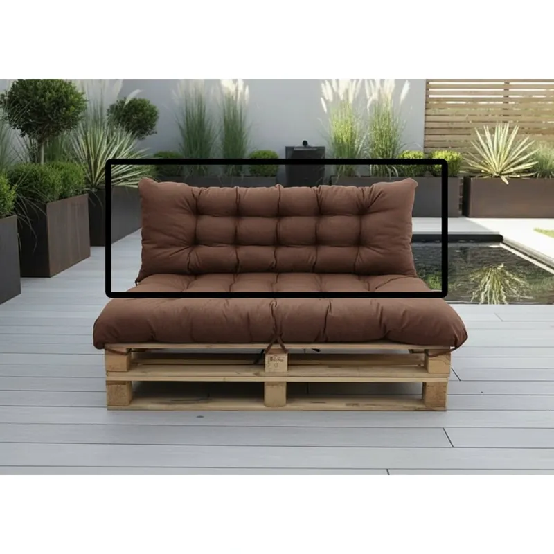 Paletová prošívaná opěrka DARIO 120x40 cm color 22 hnědá MyBestHome Horká Nabídka