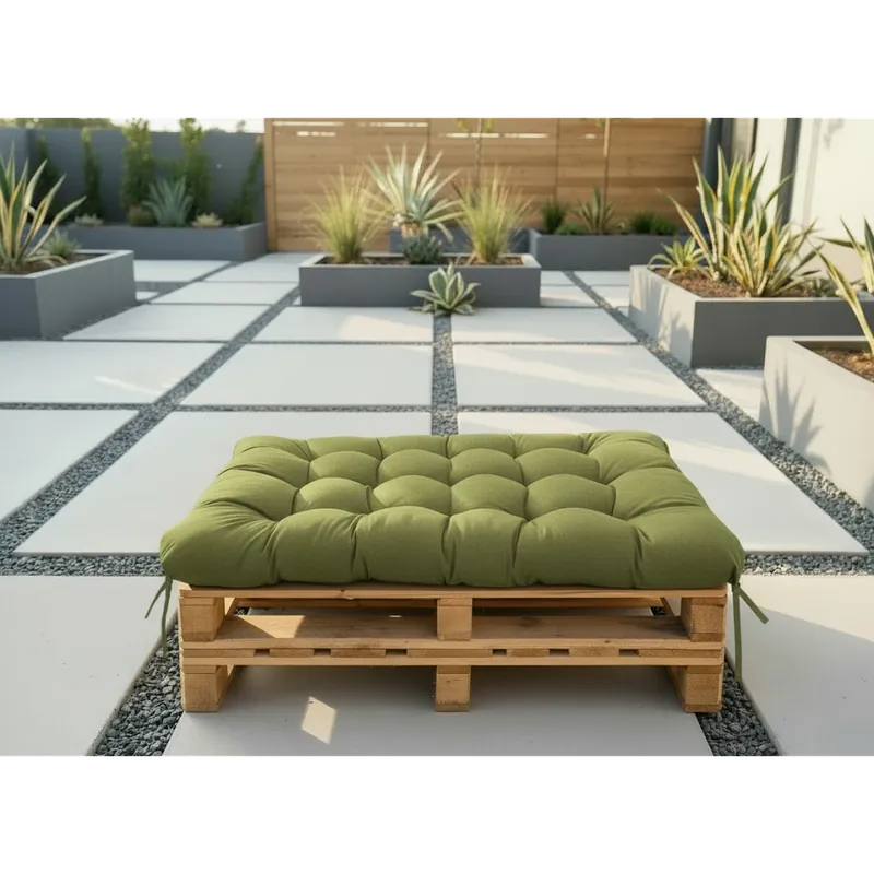 Akce Paletový prošívaný sedák ALEX 120x80 cm color 19 limonka Mybesthome