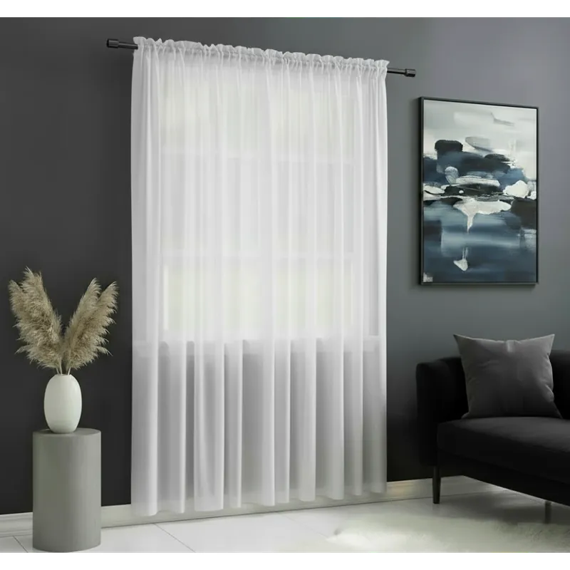 Hit Sezóny Dekorační voálová záclona s řasící páskou JULIA bílá 300x250 cm MyBestHome
