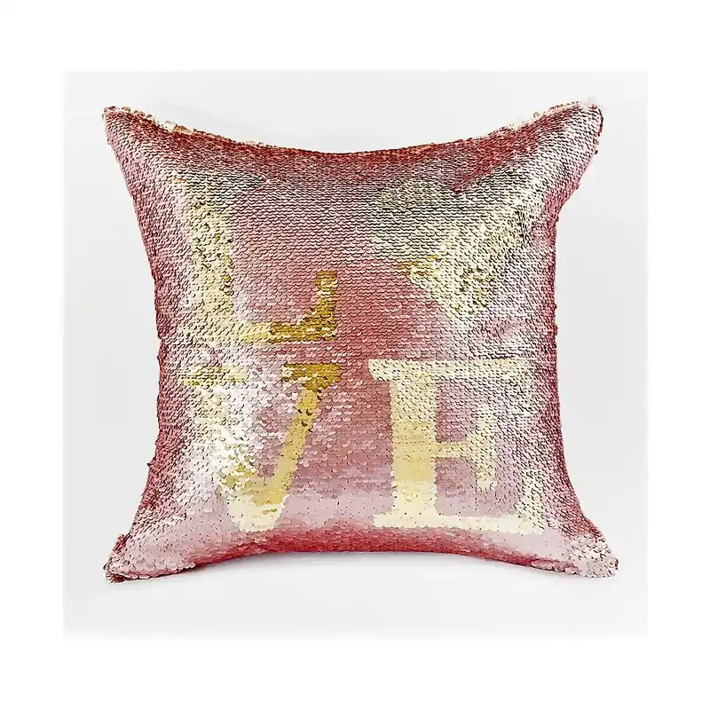 Bezpečná Platba Polštář LOVE růžová/zlatá 40x40 cm MyBestHome
