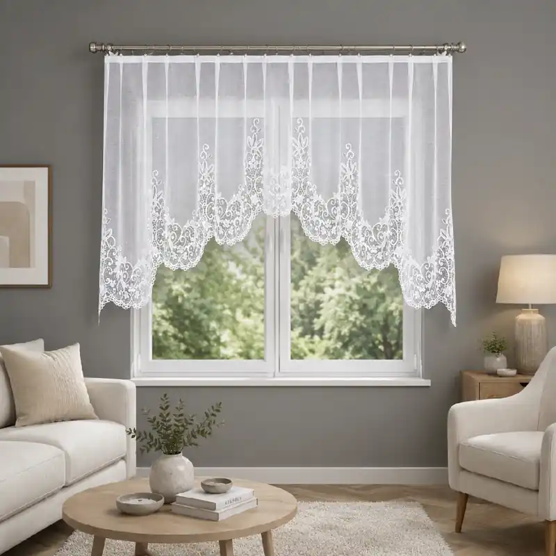 Koupit Online Dekorační oblouková krátká záclona na žabky BERENIKA 330x130 cm MyBestHome