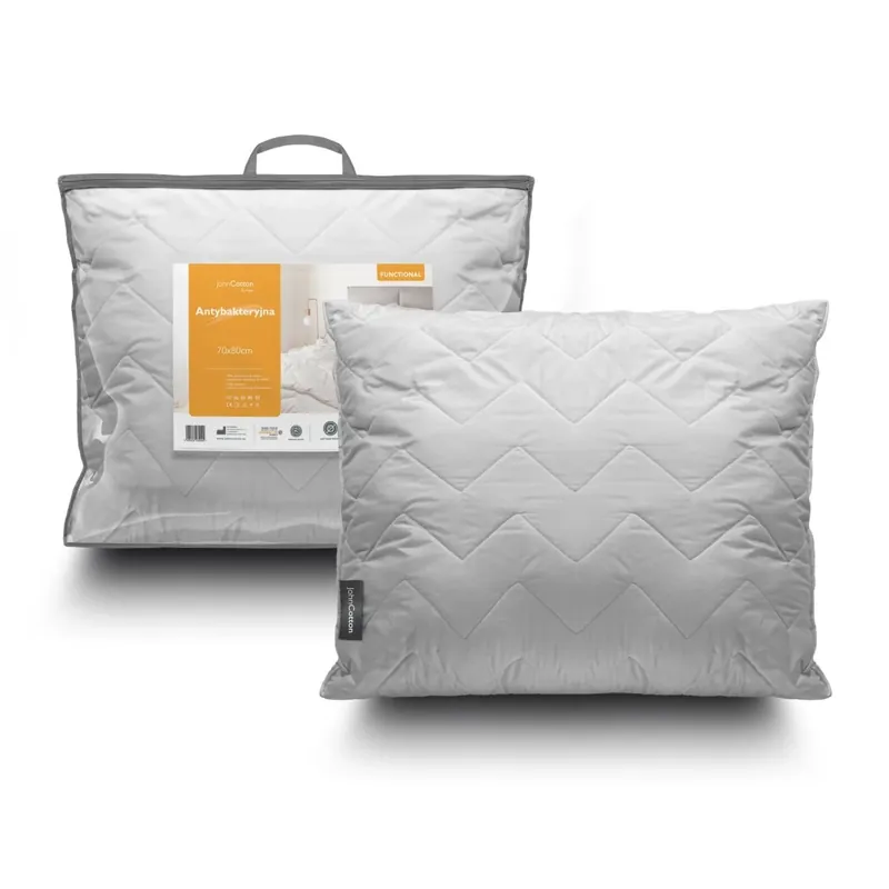 Prošívaný polštář pro alergiky ANTIBACTERIAL 70x80 cm mikrovlákno John Cotton Rychlé Dodání