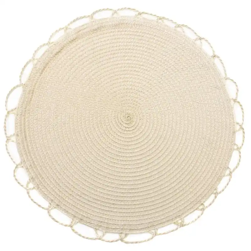 Prostírání kulaté TÝNKA béžová Ø 38 cm Mybesthome Nízká Cena