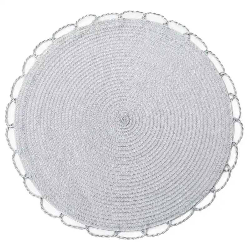 Originální Prostírání kulaté TÝNKA stříbrná Ø 38 cm Mybesthome
