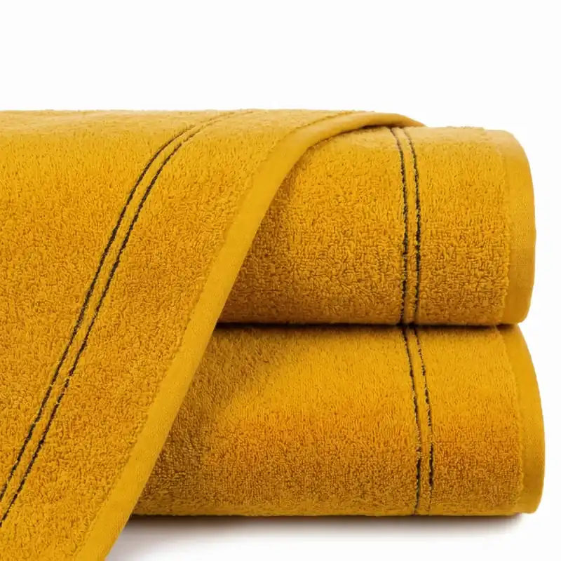 Tovární Cena Bavlněná froté osuška REGI 70x140 cm, mustard/hořčicová, 450 g/m2
