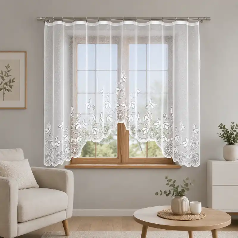 Dekorační žakárová záclona s řasící páskou ANA 160 bílá 300x160 cm MyBestHome Aktuální