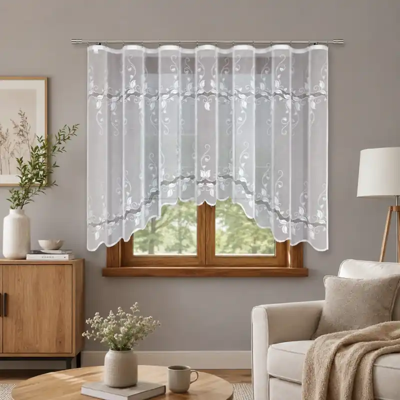 Expresní Doručení Dekorační žakárová záclona s řasící páskou KAMILA 160 bílá 300x160 cm MyBestHome