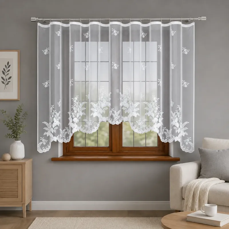 Nakupujte Hned Dekorační žakárová záclona s řasící páskou SINAI 160 bílá 300x160 cm MyBestHome