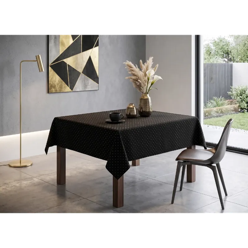 Expresní Doručení Ubrus na stůl MIGOLD černá 85x85 cm Mybesthome