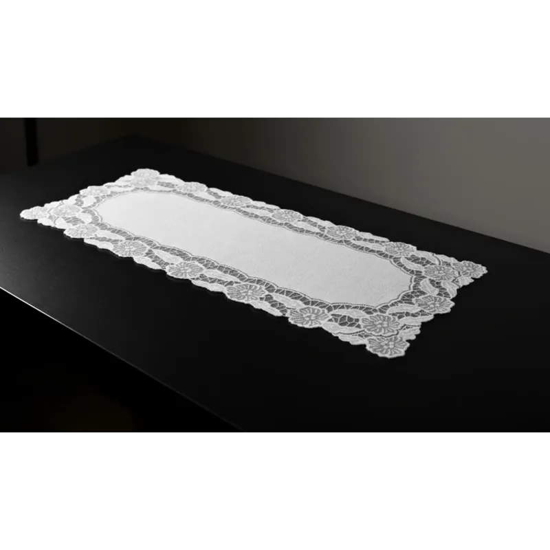 Dokud Zásoby Vydrží Žakárový ubrus - běhoun SABINA 120x60 cm bílá MyBestHome