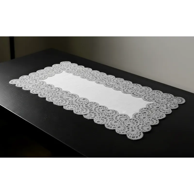 Žakárový ubrus - běhoun TOBIAS 120x60 cm šedá MyBestHome Must-Have