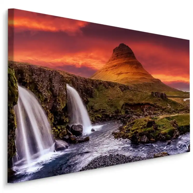 Plátno Vodopád Kirkjufellsfoss Na Islandu Poslední Šance
