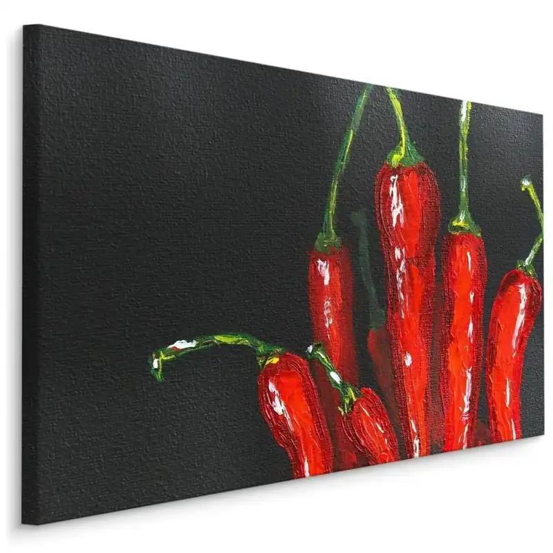 Akce Moderní obraz na plátně do kuchyně Chilli Papričky