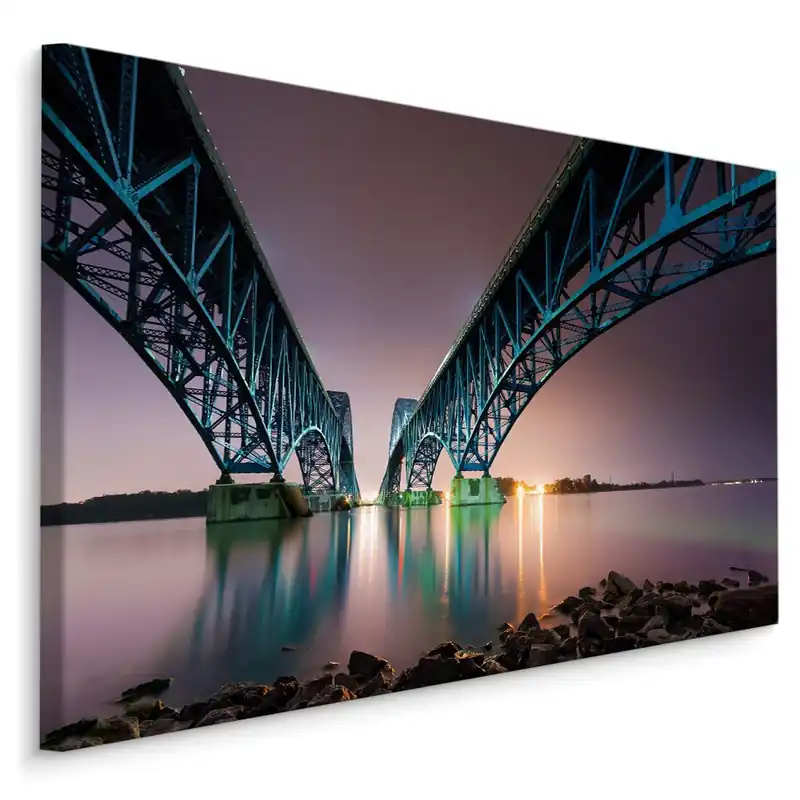 Časově Omezené Plátno Most South Grand Island Bridge V Usa