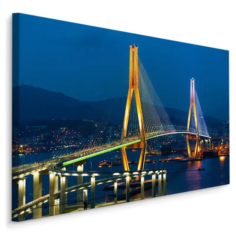 Finální Výprodej Plátno Busan Harbour Bridge, Jižní Korea