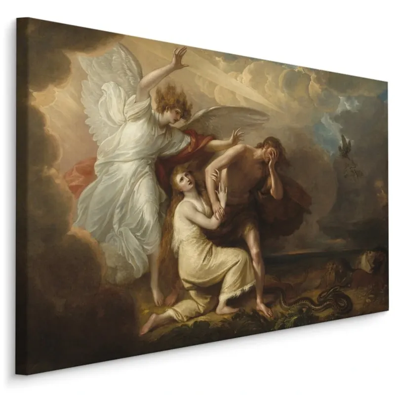 Objednat Nyní Plátno Benjamin West "Vyhnanství Adama A Evy Z Ráje" Reprodukce