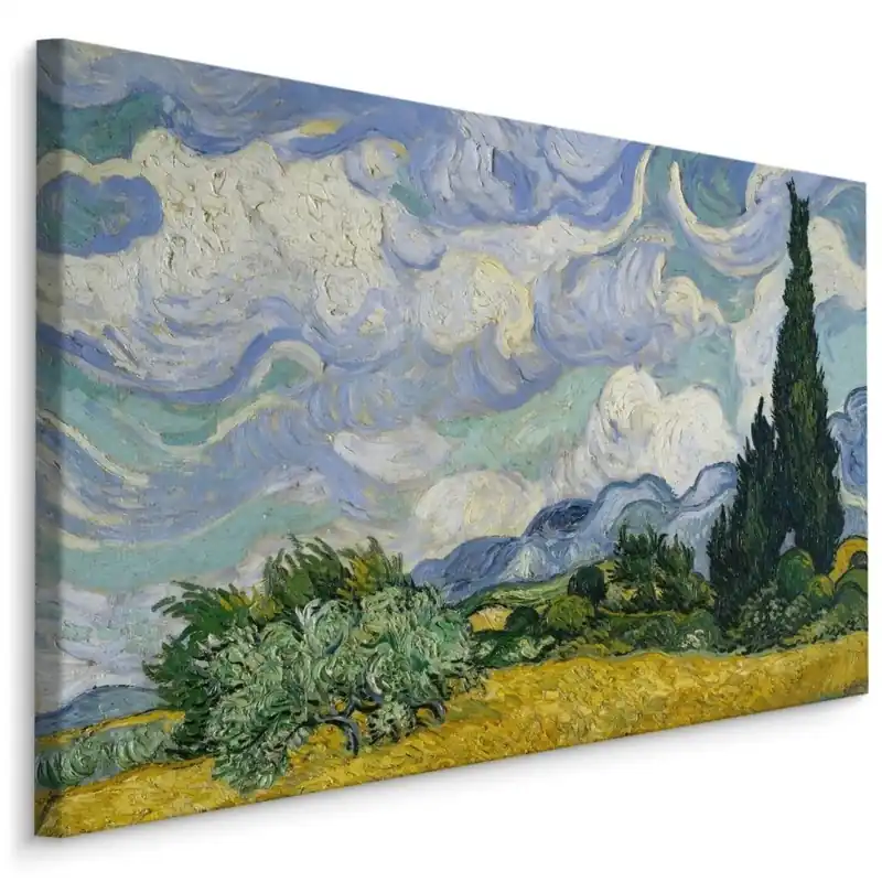 Koupit Online Plátno Vincent Van Gogh "Pšeničné Pole S Cypřiši" Reprodukce