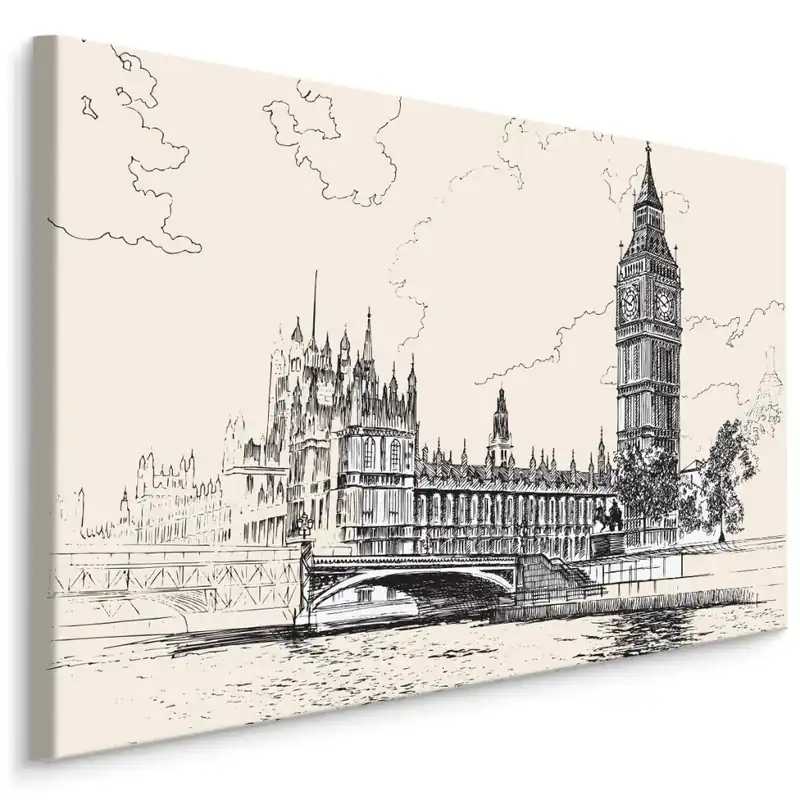 Plátno Kresba Westminsterského Paláce Speciální Cena