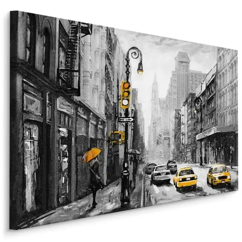 Plátno Pohled Na New York Street Vrácení Zdarma