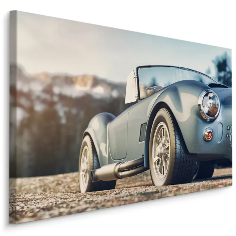 Plátno Klasické Auto Na Pozadí Hor Koupit Online