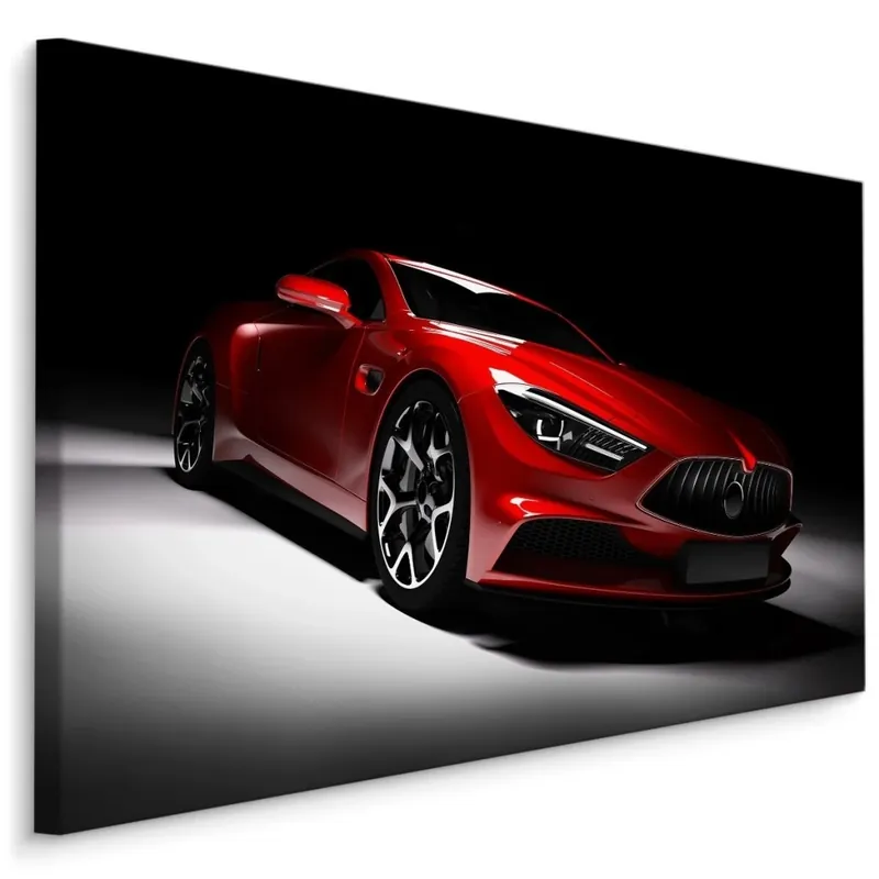 Plátno Červené Sportovní Auto Nejprodávanější