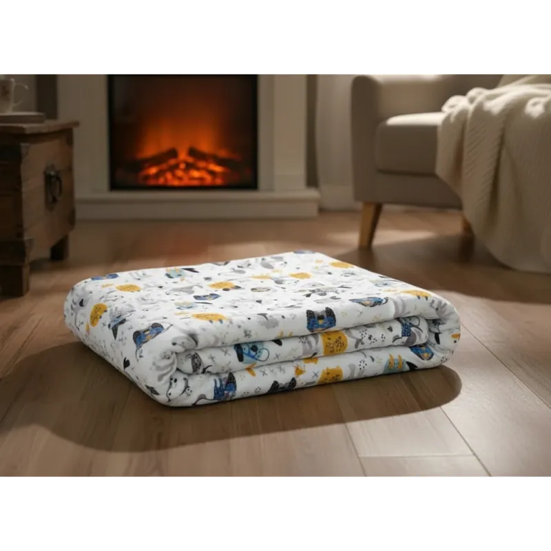 Deka z mikrovlákna DOGGOS bílá 150x200 cm Nízká Cena