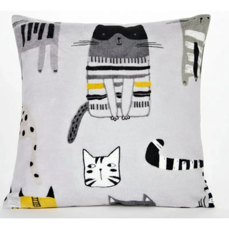 Dětský polštář CATTOS šedá 40x40 cm Nová Kolekce