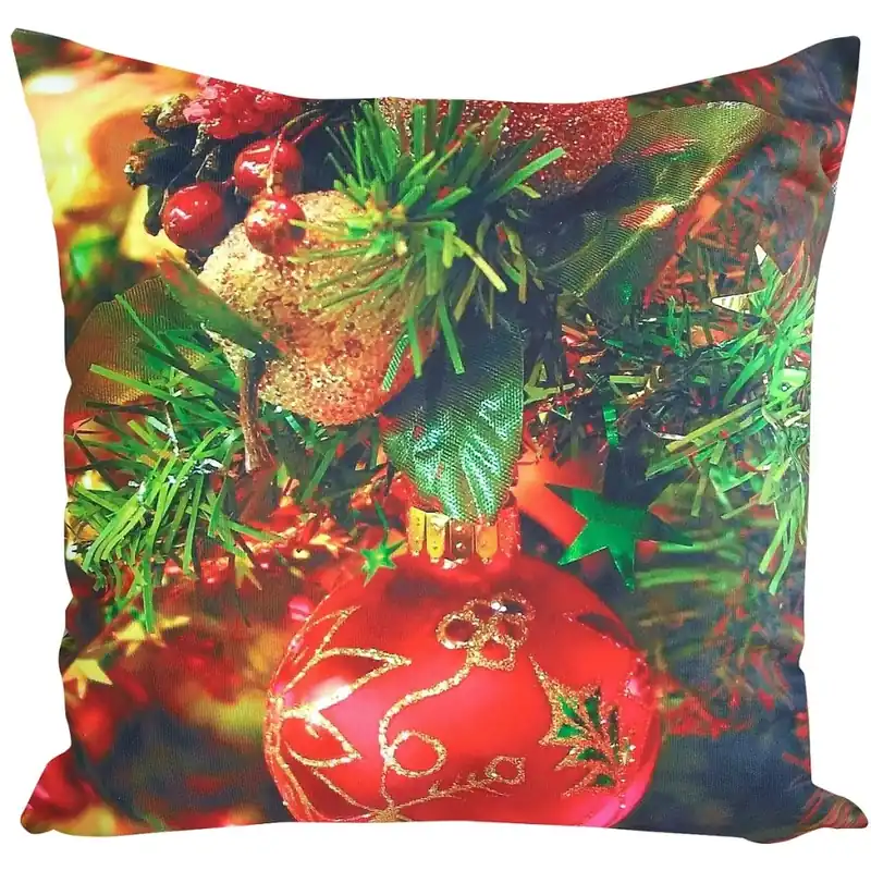 Sezónní Sleva Vánoční polštář CHRIST BALLS 40x40 cm Mybesthome