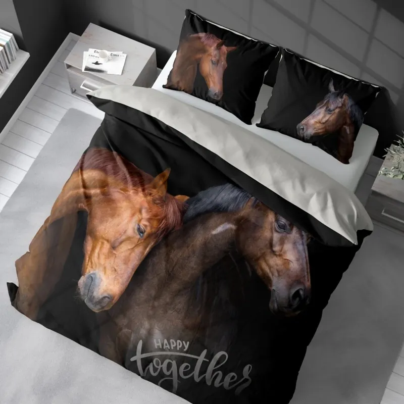Povlečení 3D KONĚ VII. francouzské povlečení, 1x 200x220 cm, 2x povlak 70x80 cm MyBestHome Kup Teď