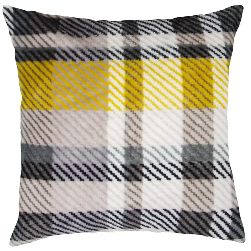 Polštář TARTANNE žlutá 40x40cm mikrovlákno, Aktuální