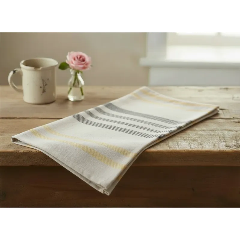 Speciální Cena Kuchyňská bavlněná utěrka LINEAR krémová 45x65 cm 100% bavlna
