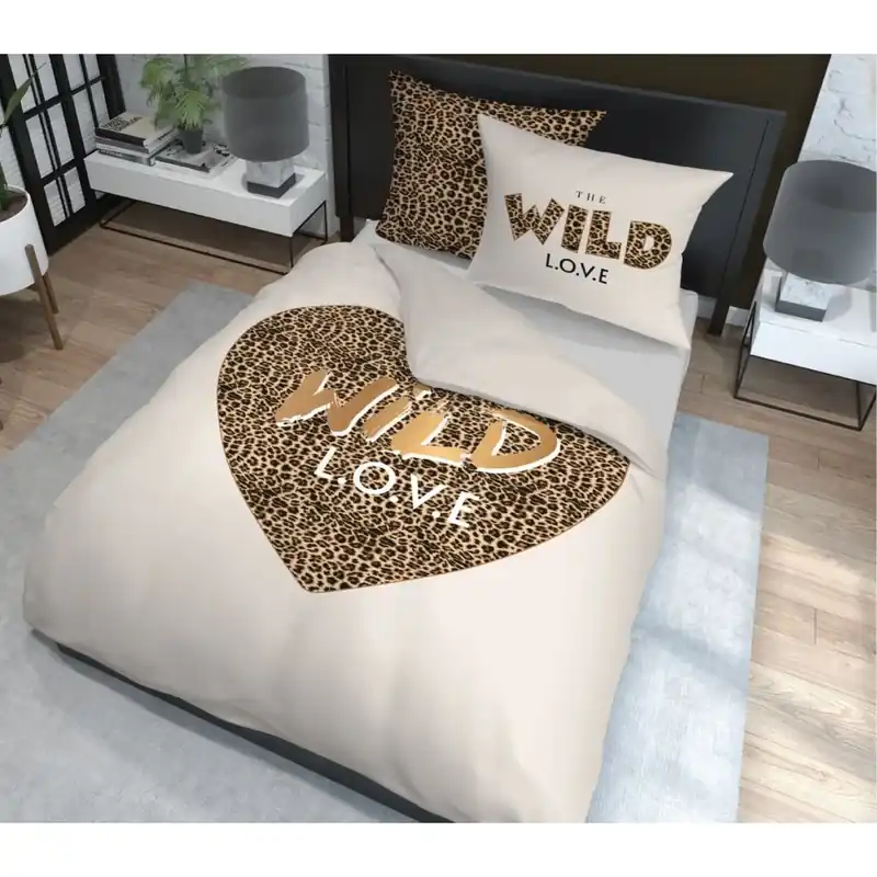 Povlečení WILD LOVE 100% bavlna 1x 140x200 cm, 2x povlak 70x80 cm MyBestHome Vrácení Zdarma