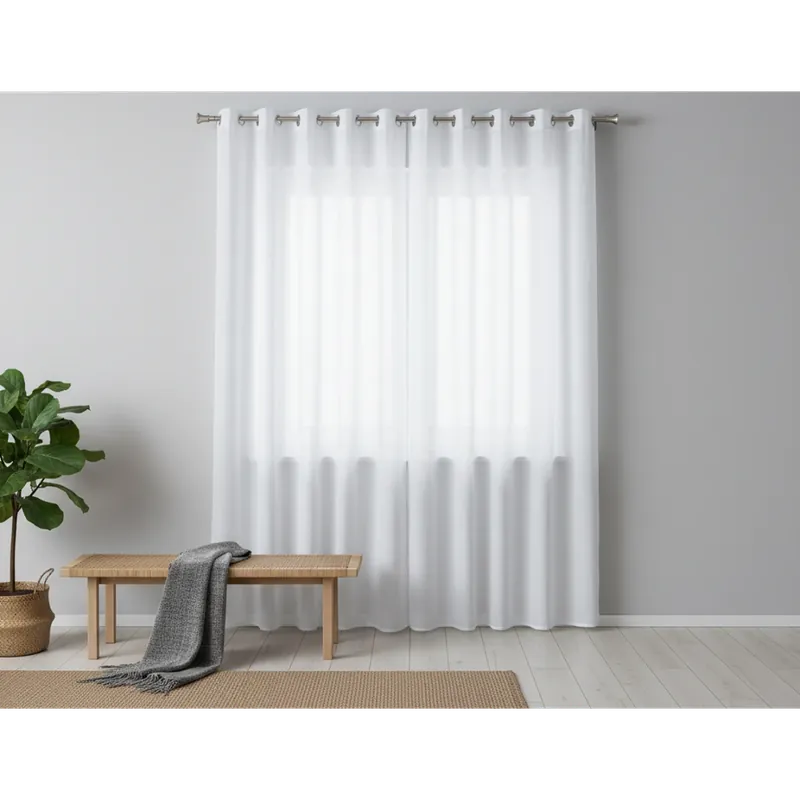 Víkendová Akce Dekorační dlouhá záclona s kroužky SOFIA bílá 290x260 cm MyBestHome