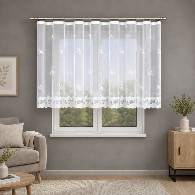 Top Prodej Dekorační žakárová záclona s řasící páskou HELLEN 120 bílá 300x120 cm MyBestHome
