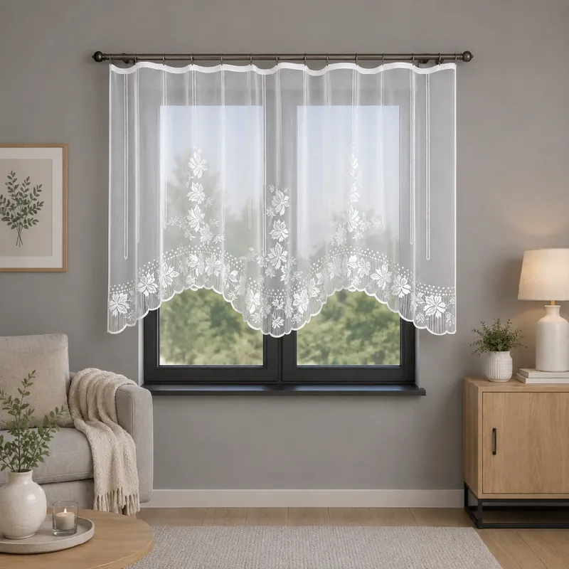 Dekorační žakárová záclona s řasící páskou MILLY 150 bílá 300x150 cm MyBestHome Odeslání Ihned