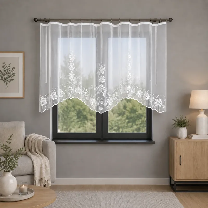 Omezená Nabídka Dekorační žakárová záclona s řasící páskou MILLY 130 bílá 300x130 cm MyBestHome