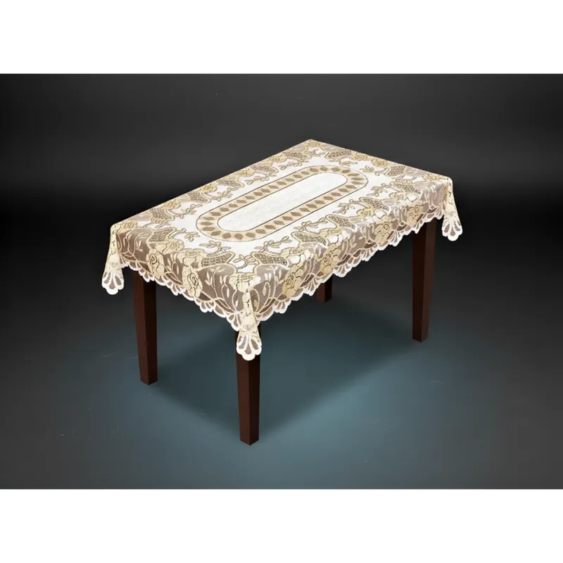 Originální Žakárový ubrus ARTHUR více rozměrů krémová/zlatá MyBestHome