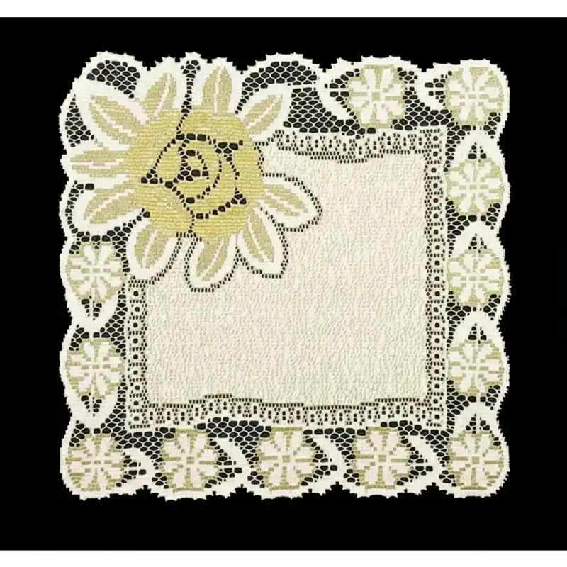 Dekorační žakárový ubrousek SOFIA krémová/zlatá 40x40 cm Mybesthome Omezená Nabídka