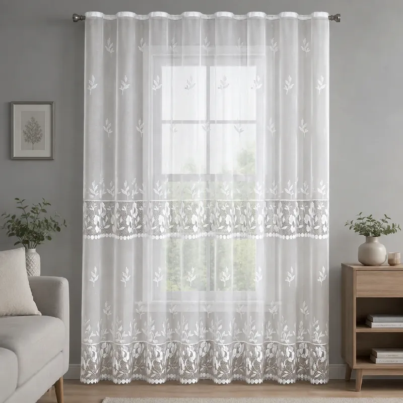 Dekorační žakárová záclona s řasící páskou VILMA 250 bílá 200x250 cm MyBestHome Odeslání Ihned