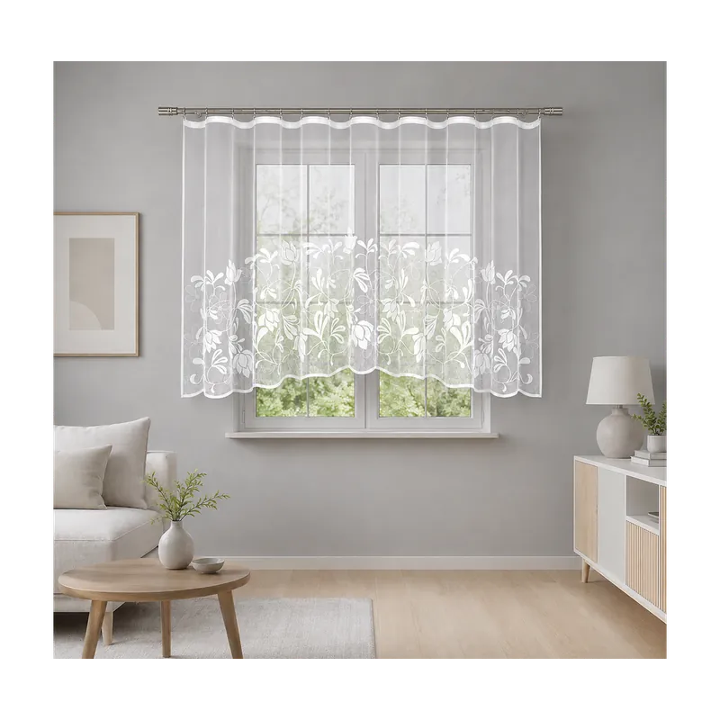 Dekorační žakárová záclona s řasící páskou RIAN 160 bílá 300x160 cm MyBestHome Speciální Cena