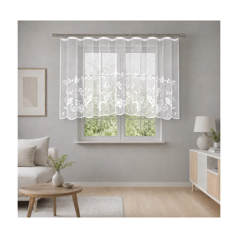 Dekorační žakárová záclona s řasící páskou RIAN 140 bílá 300x140 cm MyBestHome Kup Teď